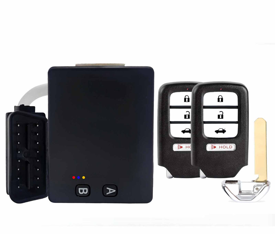 2019 Honda Accord - 2x New Replacement Proxy Key Fob & DIY OBD Programmer Tool