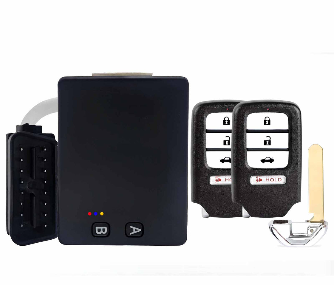 2018 Honda Civic  - 2x New Replacement Proxy Key Fob & DIY OBD Programmer Tool