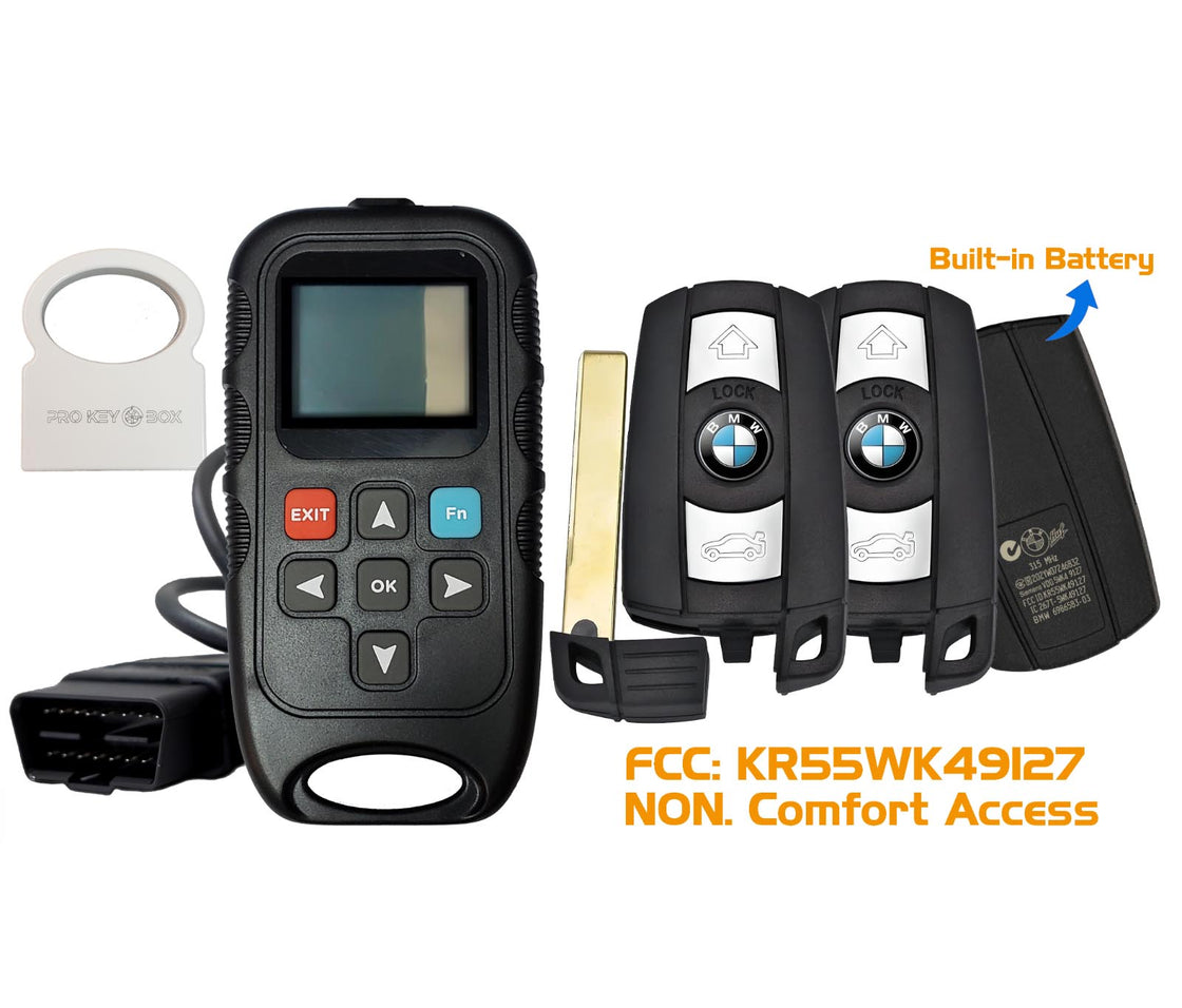 2x New OEM Remote Key Fobs & DIY OBD Programmer for 2009 BMW M5 - KR55WK49127