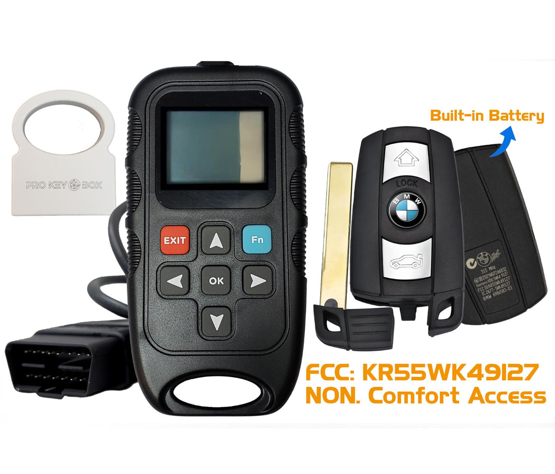 1x New OEM Remote Key Fobs & DIY OBD Programmer for 2011 BMW 328xi - KR55WK49127