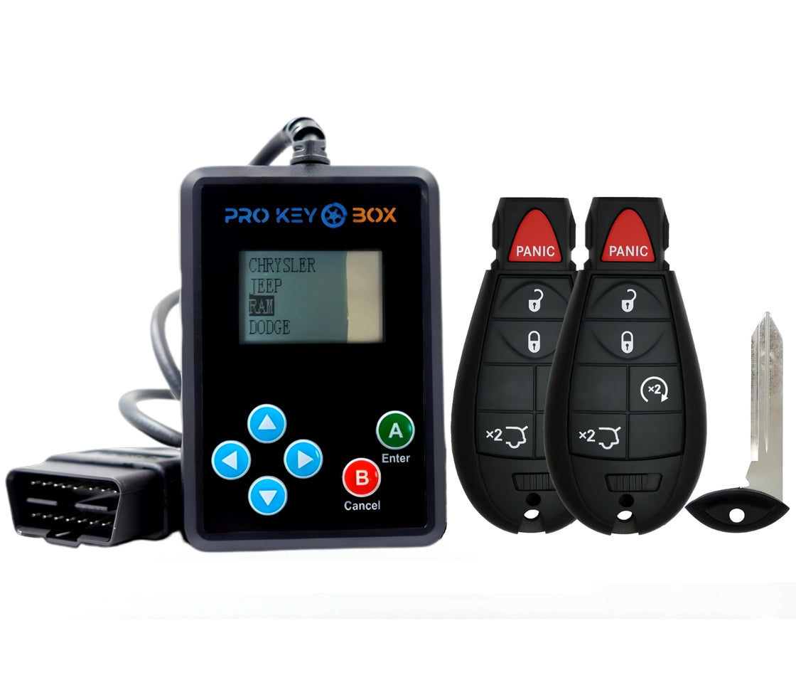 2 New Replacement Fobik Key fob Transmitter & Programmer for 2009 Jeep Grand Cherokee - ProKeyBox