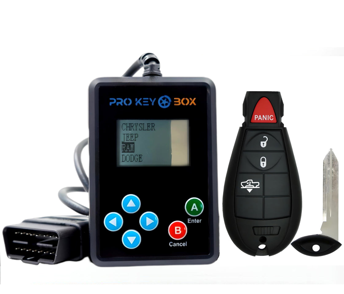 New Replacement Remote Fobik Key fob Transmitter and Programmer for 2013 Ram 1500 - ProKeyBox