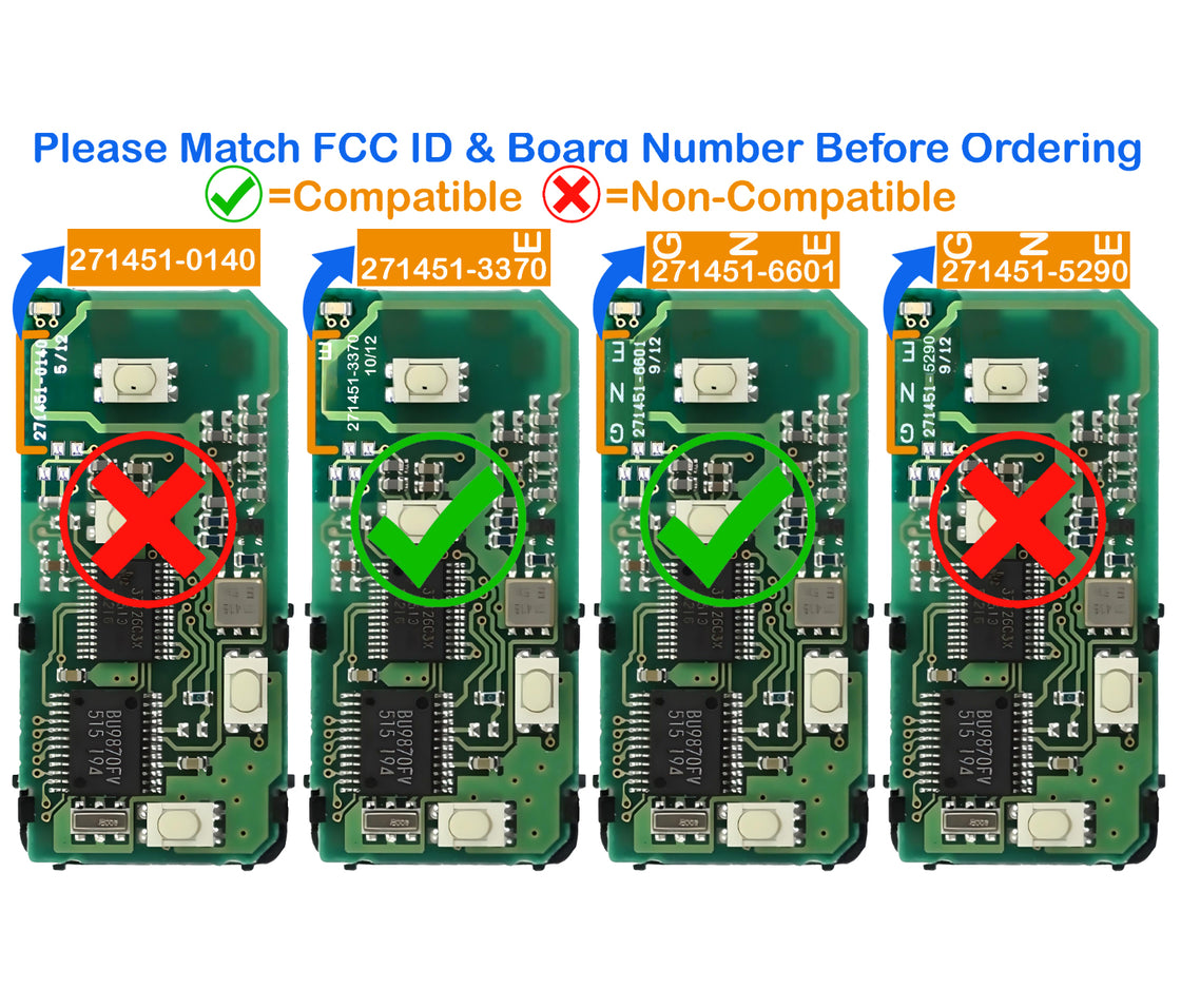 2 New Replacement Proxy Remote Key fob Transmitter & Programmer for 2015 Lexus IS250 - Prokeybox