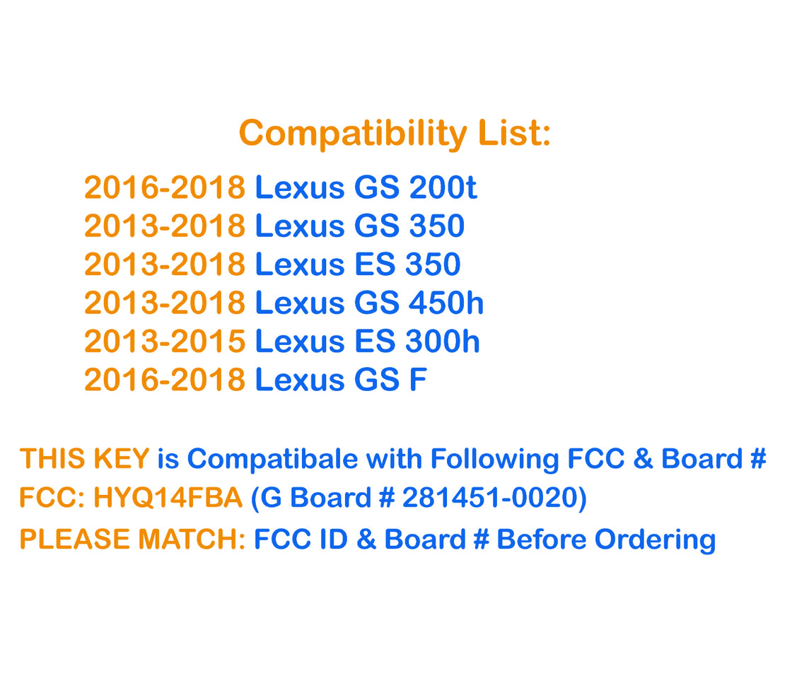 New Replacement Proxy Remote Key fob Transmitter & Programmer Select Lexus vehicles 2015 Lexus ES300h - Prokeybox