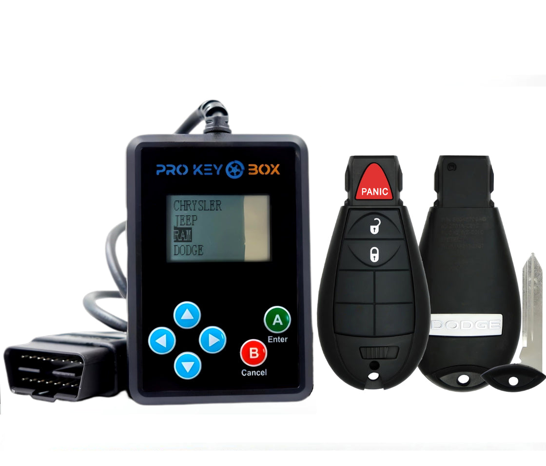 New OEM Genuine Remote Fobik Key fob Transmitter & Programmer for 2010 Dodge Ram 2500 - ProKeyBox