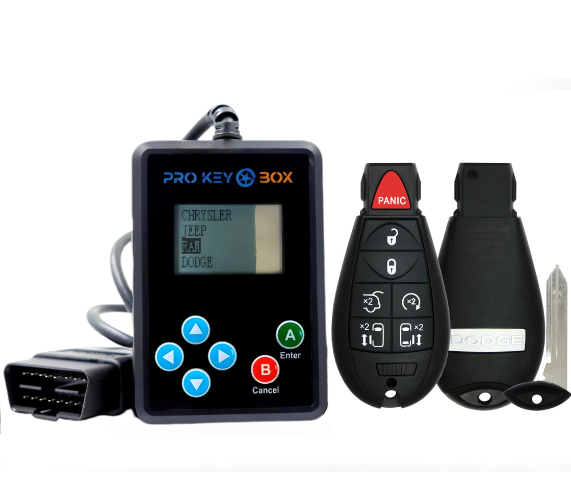 New OEM Genuine Remote Fobik Key fob Transmitter & Programmer for 2008 Dodge Grand Caravan - ProKeyBox