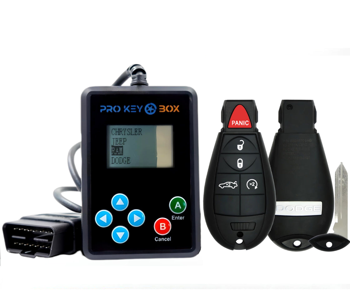 New OEM Genuine Remote Fobik Key fob Transmitter & Programmer for 2008 Dodge Challenger - ProKeyBox