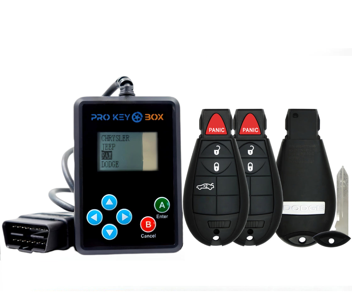 2 New OEM Genuine Remote Fobik Key fob Transmitter &Programmer for 2010 Dodge Charger - ProKeyBox