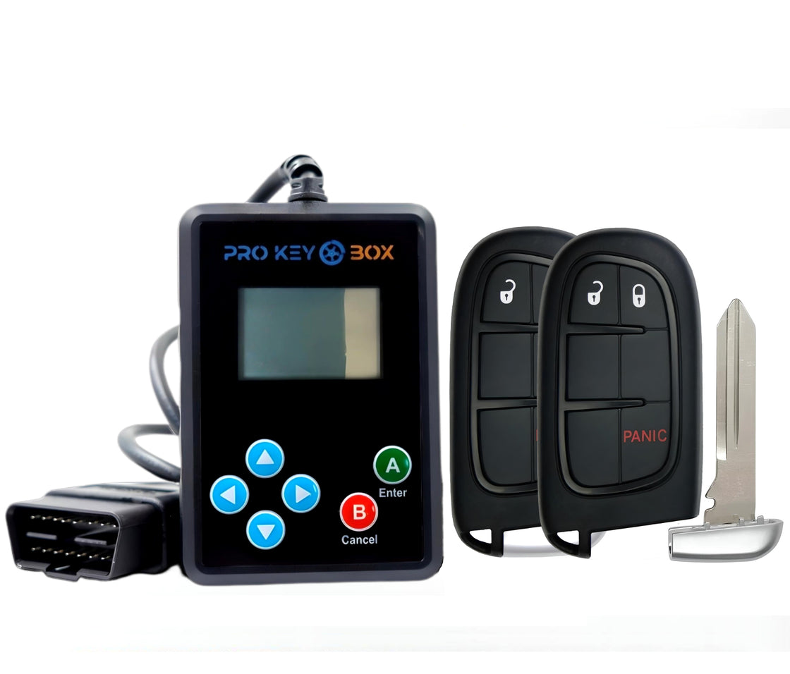 2 New Replacement Remote Key fob Transmitter & Programmer for 2015 Ram 1500 - ProKeyBox