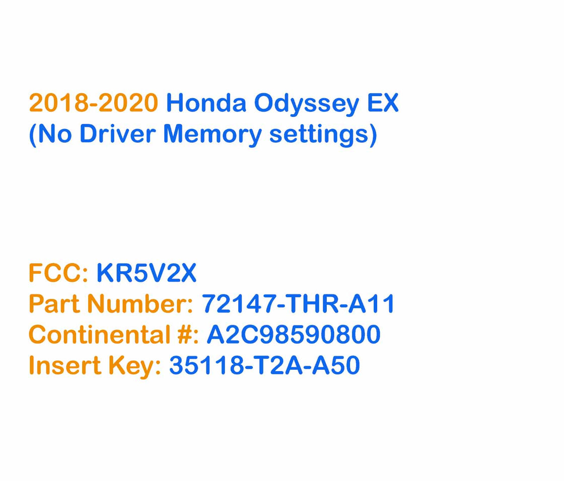 2020 Honda Odyssey - 2x New Replacement Proxy Key Fob & DIY OBD Programmer Tool