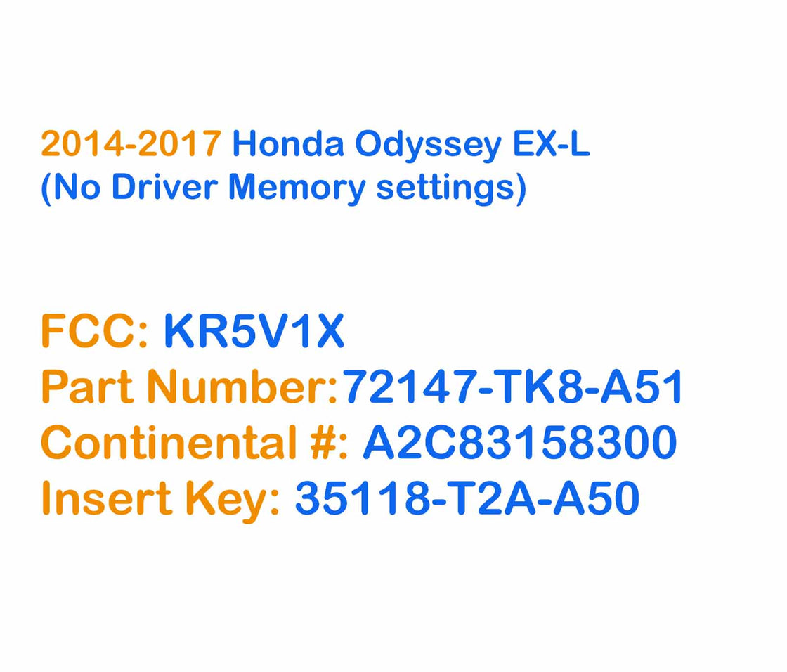 2017 Honda Odyssey - 2x New Replacement Proxy Key Fob & DIY OBD Programmer Tool
