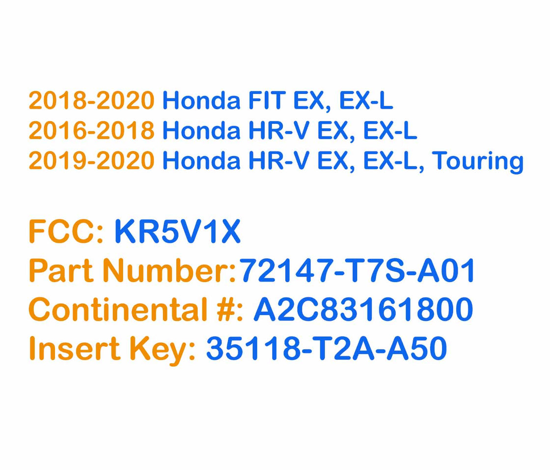 2018 Honda FIT - 2x New Replacement Proxy Key Fob & DIY OBD Programmer Tool