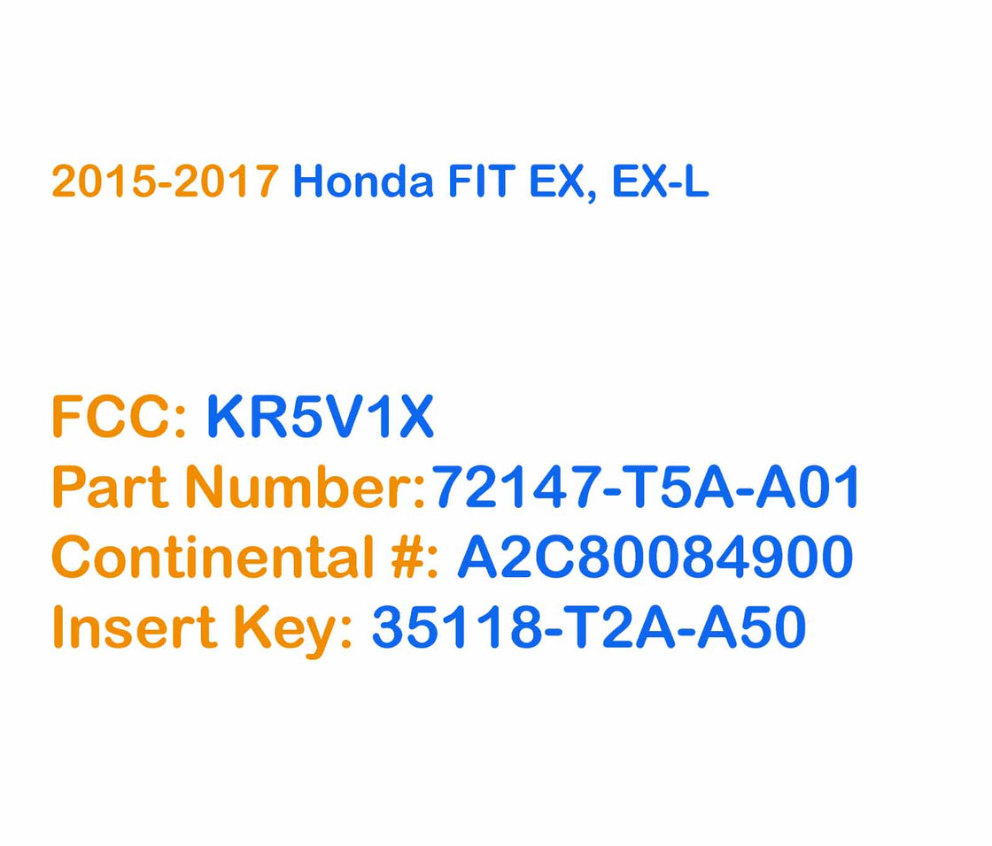 2015 Honda FIT - 2x New Replacement Proxy Key Fob & DIY OBD Programmer Tool