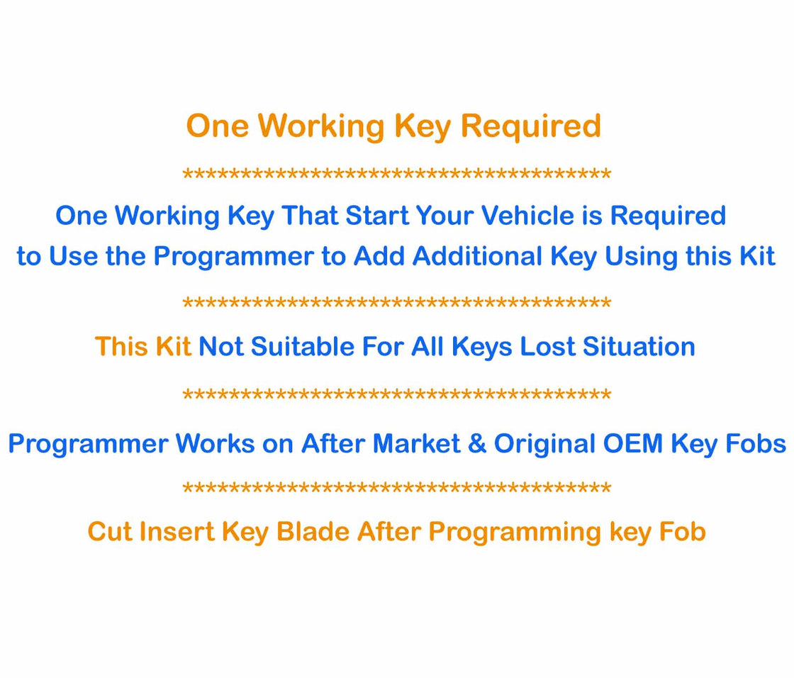 2020 Honda HR-V - 2x New Replacement Proxy Key Fob & DIY OBD Programmer Tool