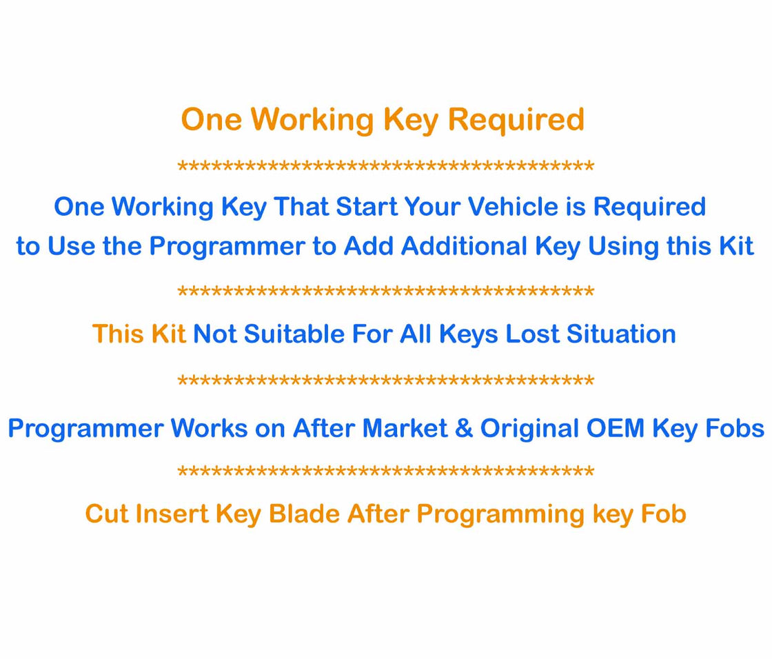 2018 Toyota Mirai - 2x New Replacement Proxy Remote Key Fob & Programmer