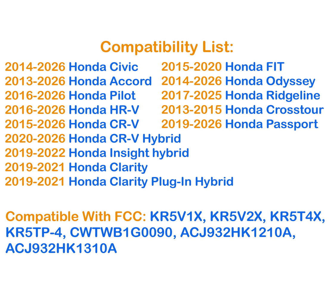 2022 Honda Passport - New DIY Key Fob / Remote OBD Programmer Tool